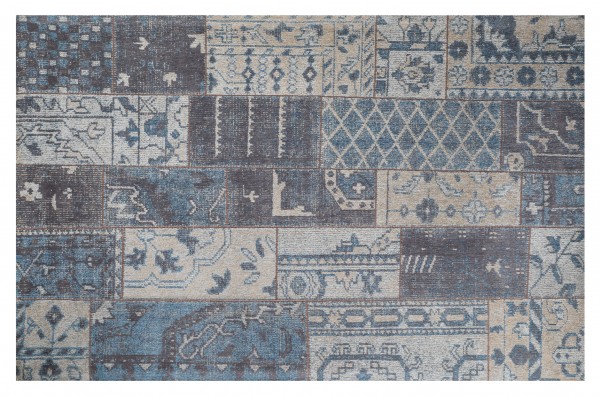Vintage-Teppich TURKEY, 170 x 240 cm, blau/grau